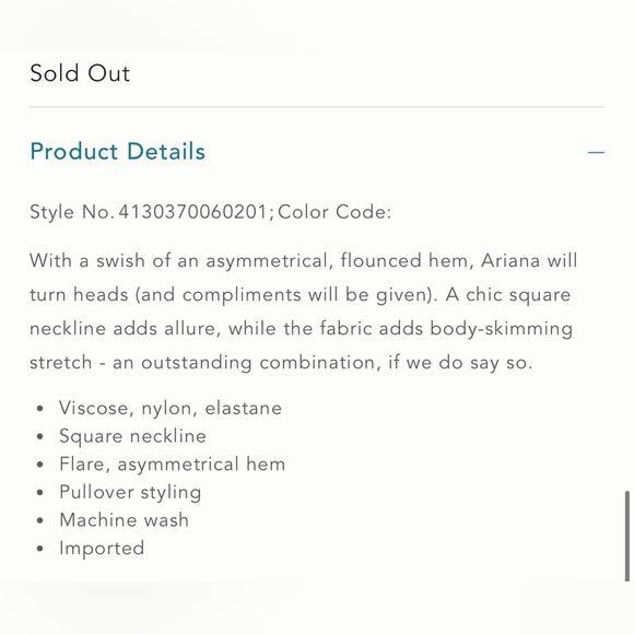 〰️Anthropologie The Ariana Square-Neck Asymmetrical Ruffle-Hem Dress in Black - Picture 5 of 8